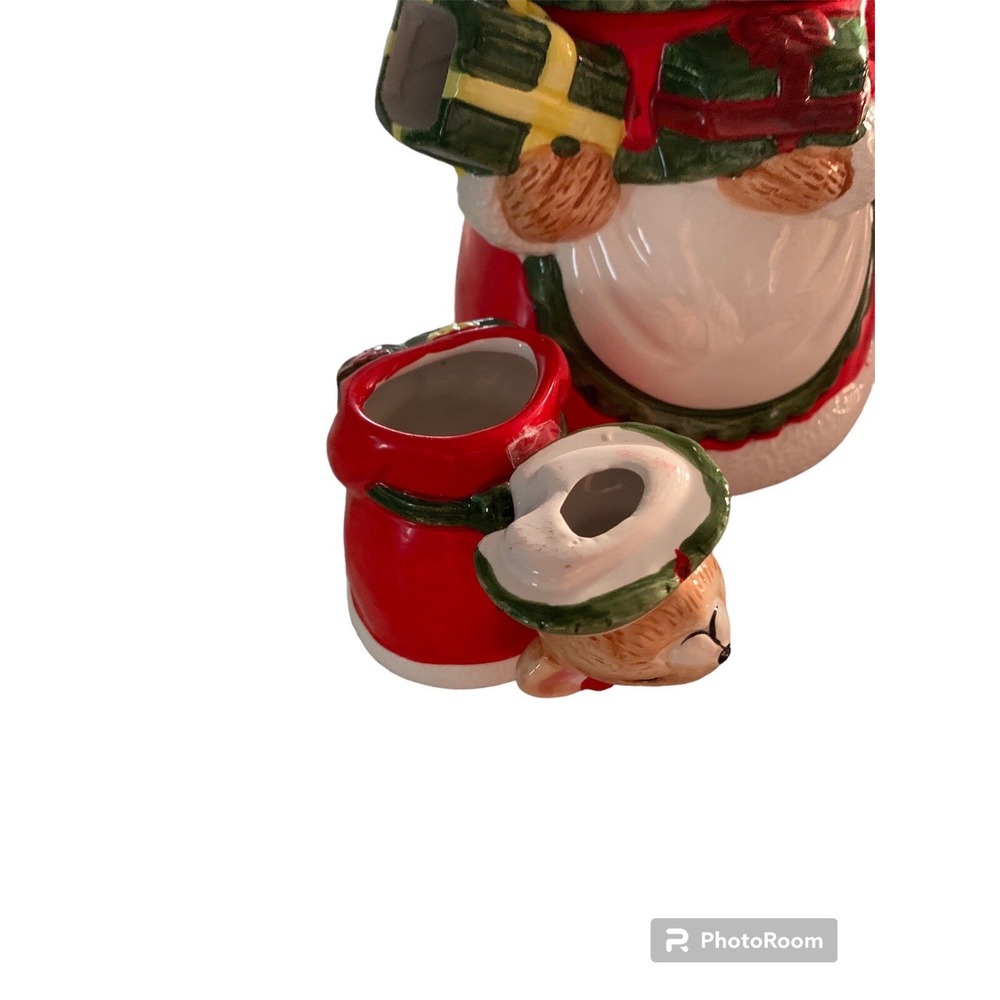 Vintage Mrs Christmas Mouse Tea Pot With Sugar And Creamer - Picture 5 of 8